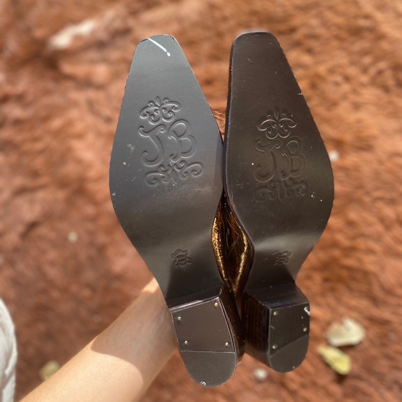 NWOT Gold mules - Picture 3 of 3